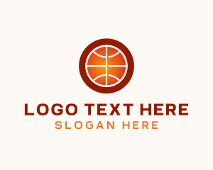 Gradient Basketball Sport logo