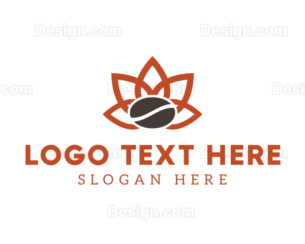 Abstract Coffee Flower Logo