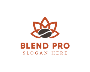 Abstract Coffee Flower logo design