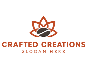 Abstract Coffee Flower logo design