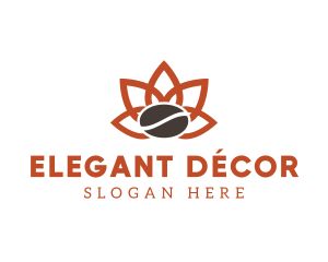 Abstract Coffee Flower logo design