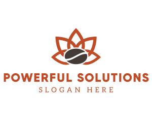 Abstract Coffee Flower logo design