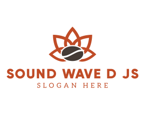 Abstract Coffee Flower logo design