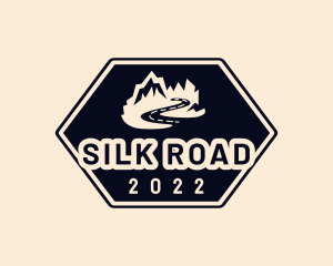 Road Trip Mountain Adventure logo design