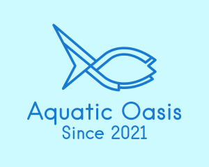 Fish Aquarium Animal  logo design