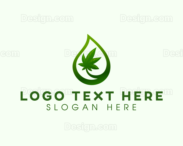 Oil Cannabis Marijuana Logo