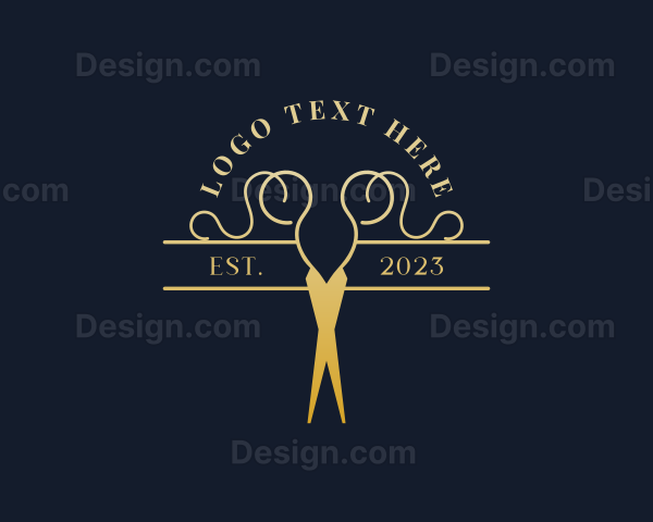 Fashion Stylist Scissors Logo