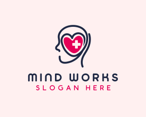 Mind Wellness Cross logo design