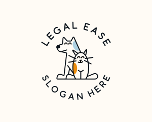Cat Dog Pet Care Animal Logo