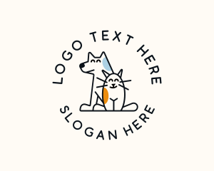 Cat Dog Pet Care Animal Logo