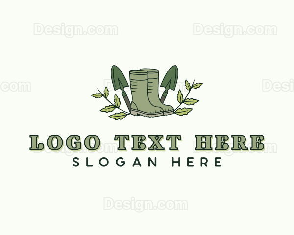 Backyard Gardening Landscaping Logo