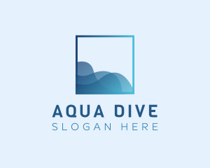 Ocean Sea Wave logo design