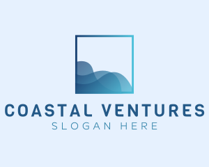 Ocean Sea Wave logo design