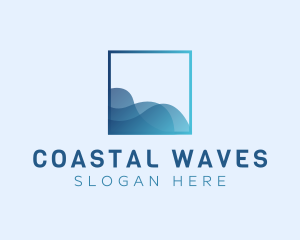 Ocean Sea Wave logo design