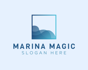 Ocean Sea Wave logo design