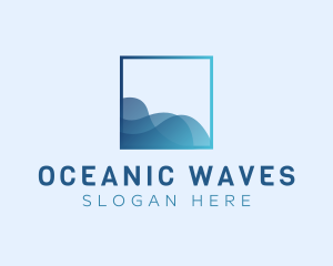 Ocean Sea Wave logo design