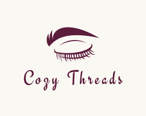 Lashes & Eyebrow Makeup logo design