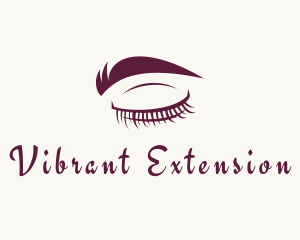 Lashes & Eyebrow Makeup logo design