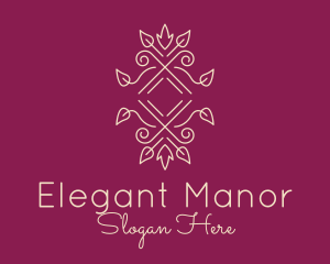 Elegant Ornate Vine logo design