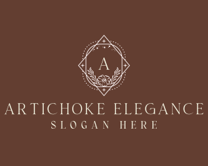 Elegant Floral Boutique logo design