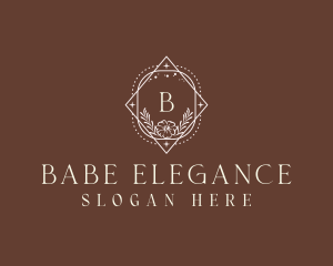 Elegant Floral Boutique logo design