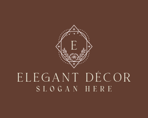 Elegant Floral Boutique logo design