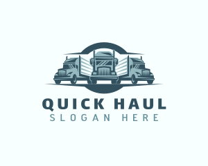 Delivery Logistics Truck logo design