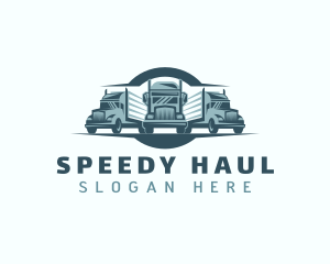 Delivery Logistics Truck logo design