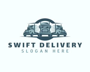 Delivery Logistics Truck logo design