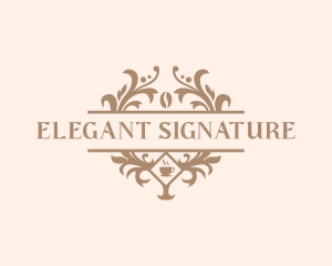 Elegant Coffee Restaurant logo design