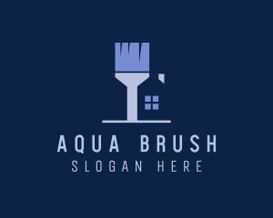 House Painter Paint Brush logo design