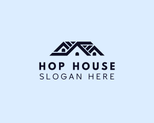 Structure House Roofing logo design