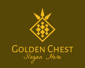 Golden Diamond Pineapple logo design