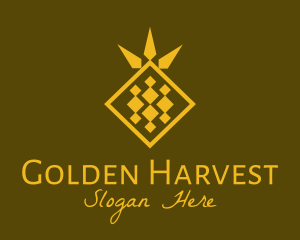 Golden Diamond Pineapple logo design