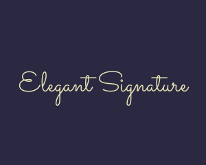 Elegant Cursive Business logo design