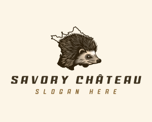 France European Hedgehog logo design