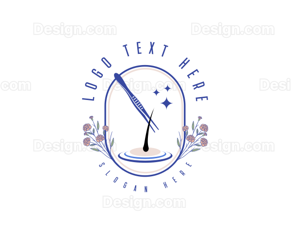 Beauty Salon Tweezers Logo