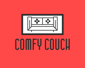 Gamer Couch Furniture logo design