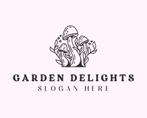 Fungus Mushroom Garden logo design