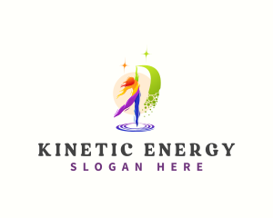 Gymnastics Female Dancer logo