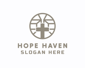 Holy Religious Cross Logo