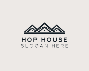 Roofing House Architecture logo design