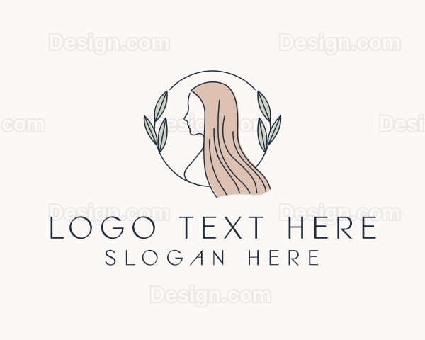 Female Beauty Hair Salon Logo