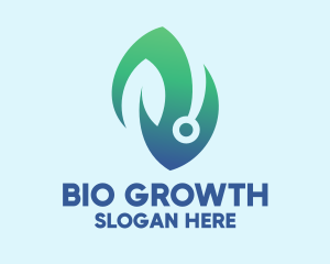 Bio Tech Leaf logo design