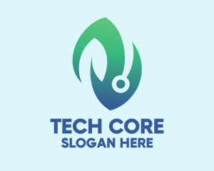 Bio Tech Leaf logo design