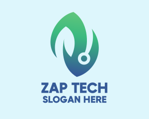 Bio Tech Leaf logo design