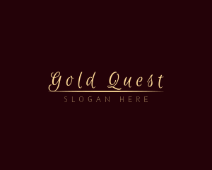 Gold Premium Boutique logo design