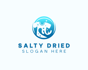 Washing Shirt Laundry logo design