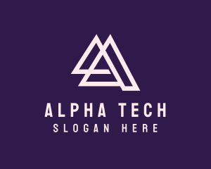 Tech Startup Letter A  logo design