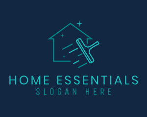 Squeegee Home Cleaning logo design